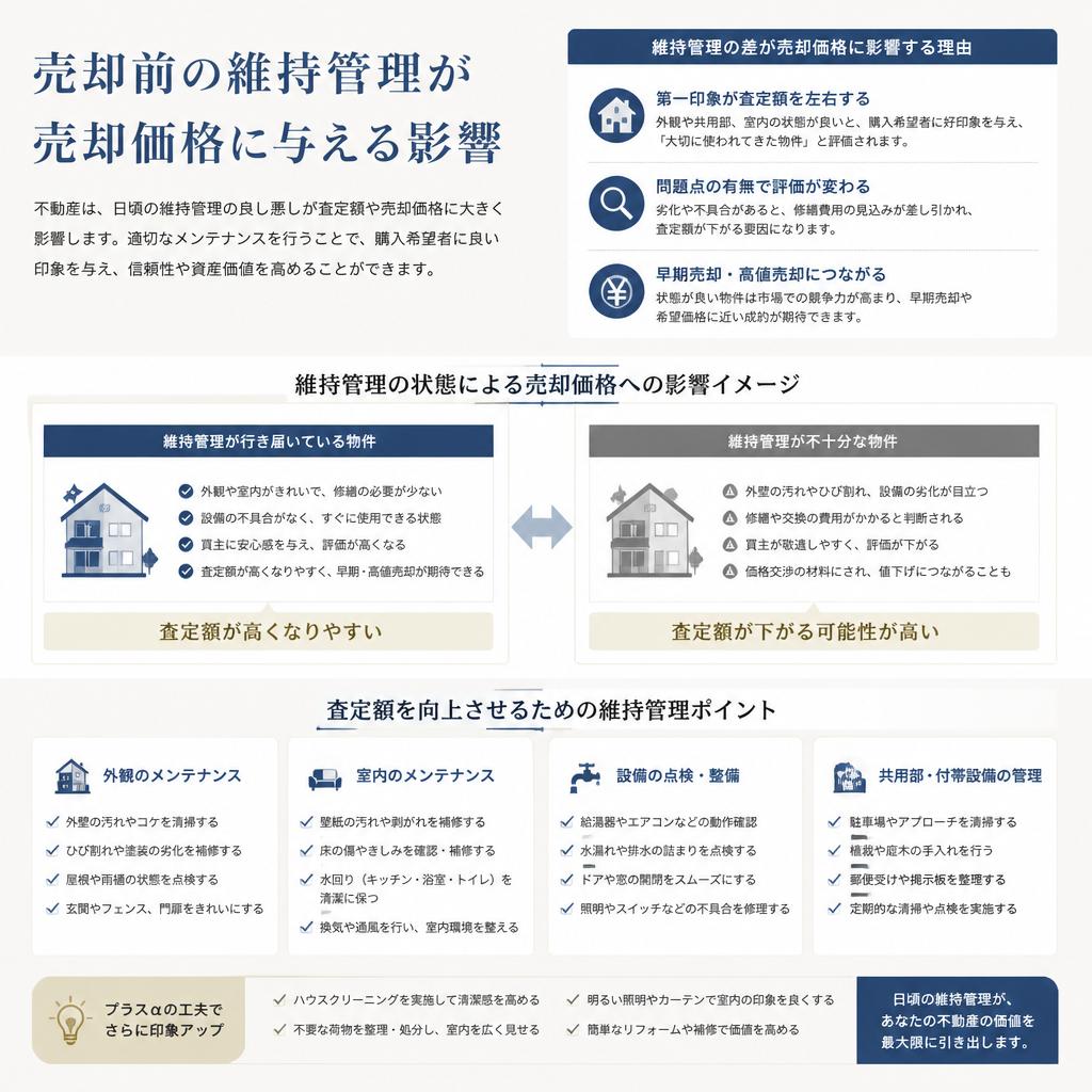 維持管理と売却のスムーズな連携