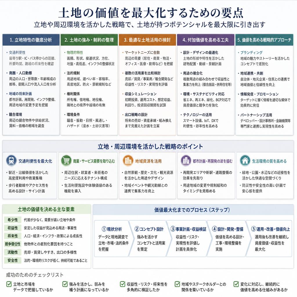 土地評価を高めるポイント