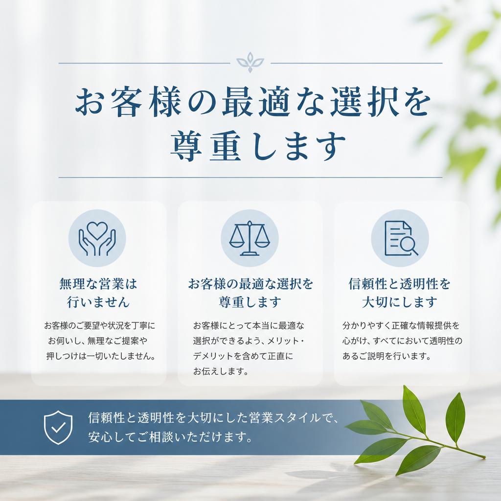 誠実な営業のご紹介