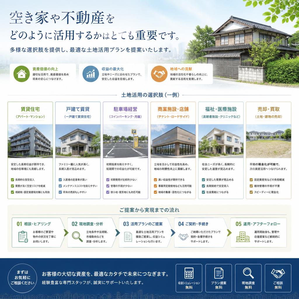 土地活用の可能性を探る