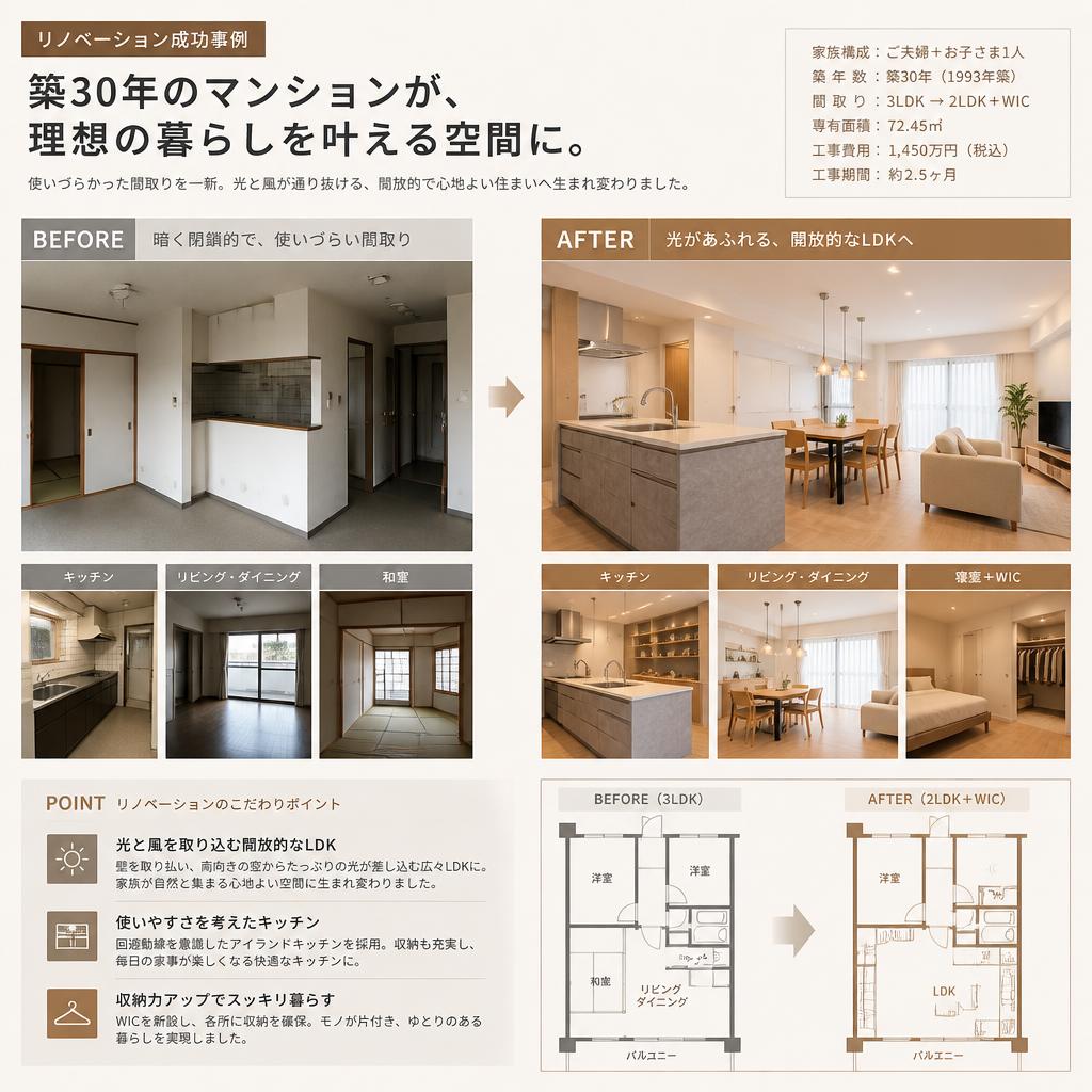 成功するリノベーション事例の紹介