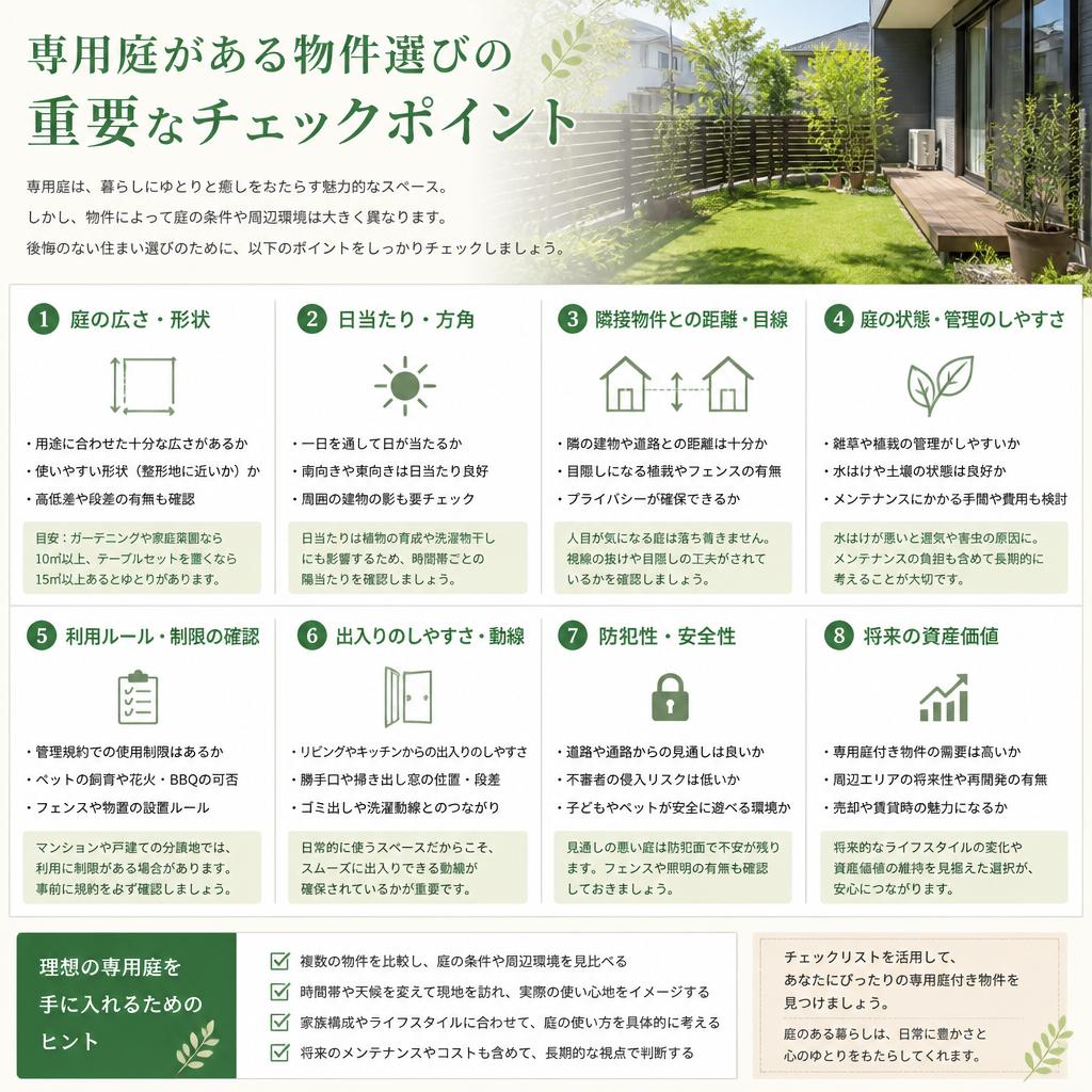 物件選びのポイント