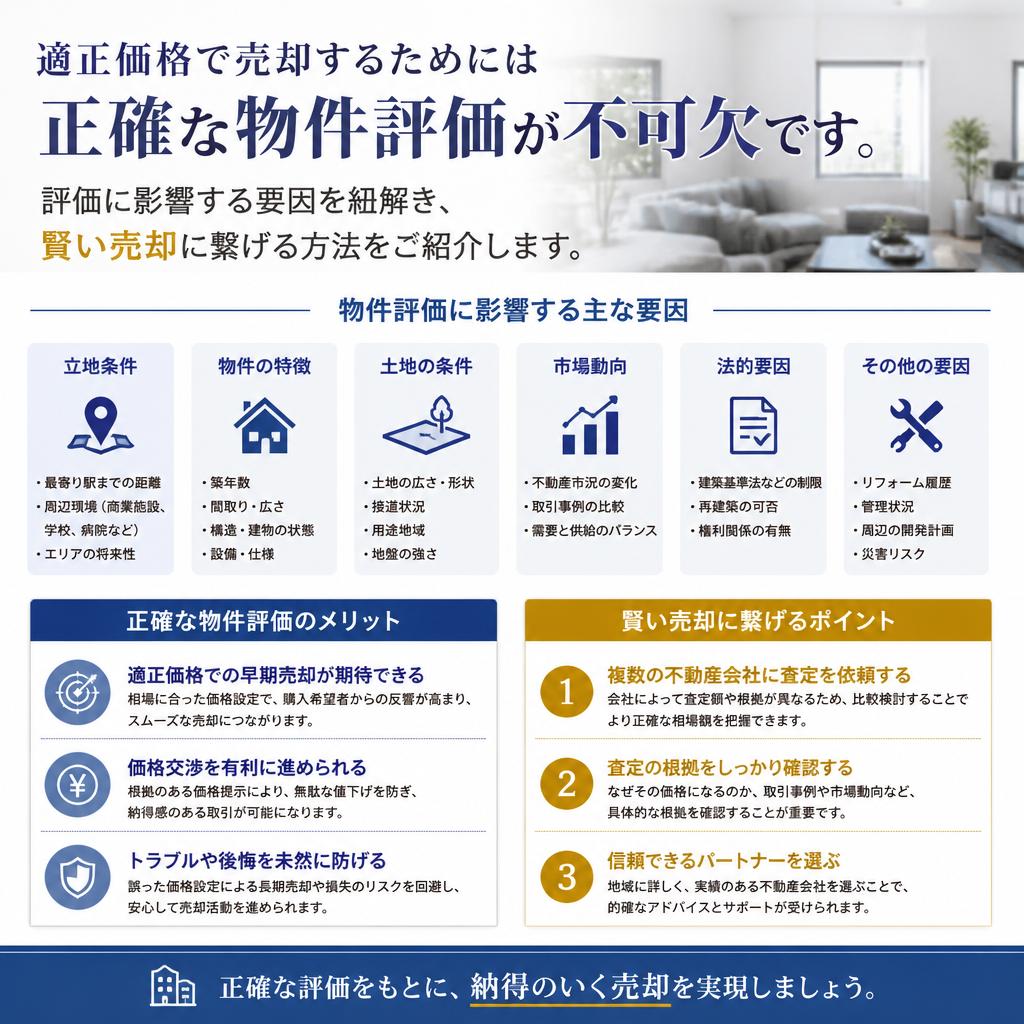 4. 物件評価のポイント｜正しい理解で安心売却