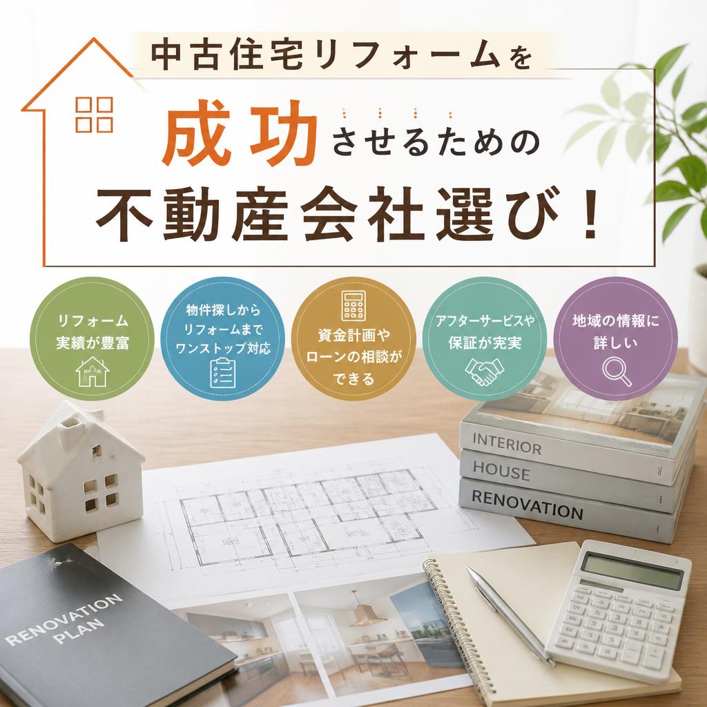 中古住宅リフォームを成功させるための不動産会社選び！