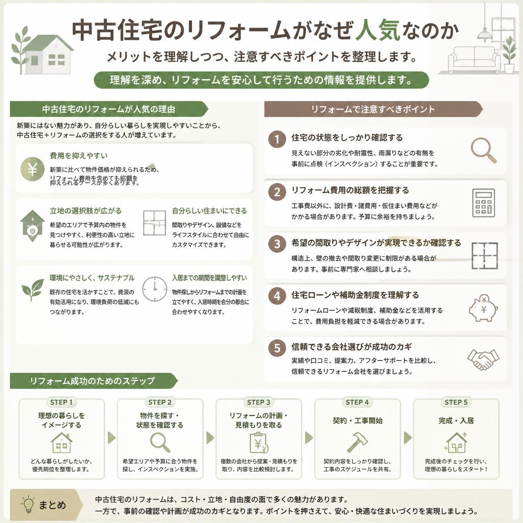 2. 中古住宅リフォームのメリットと注意点