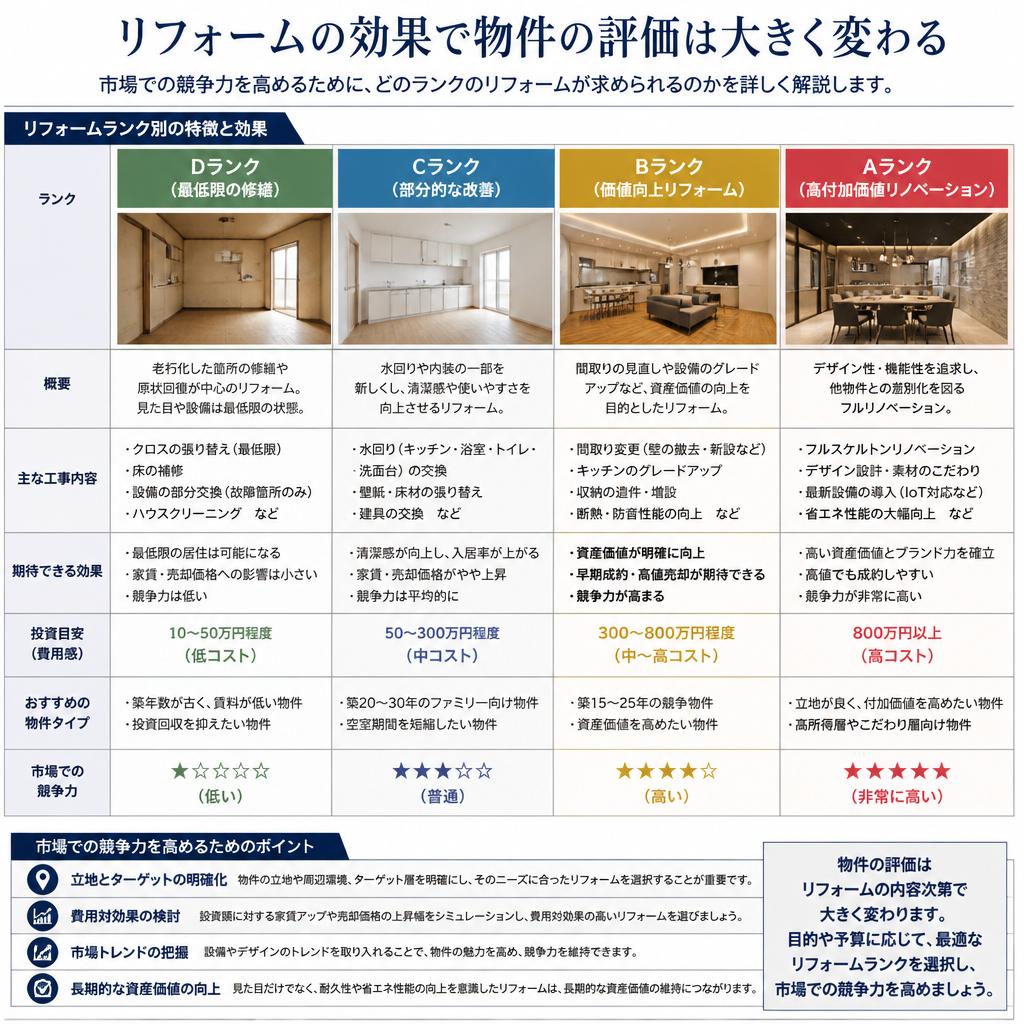 2. 物件評価に与えるリフォームの影響