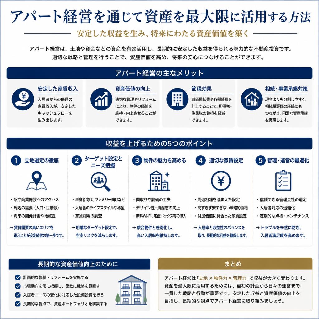 アパート経営による資産の競争力強化
