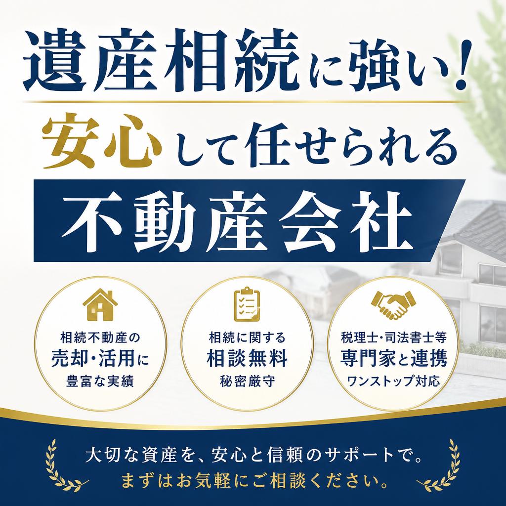 遺産相続に強い！安心して任せられる不動産会社