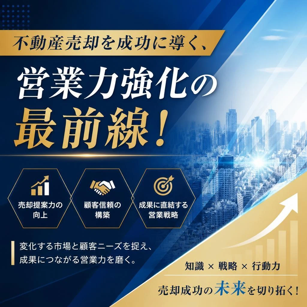 不動産売却を成功に導く、営業力強化の最前線！
