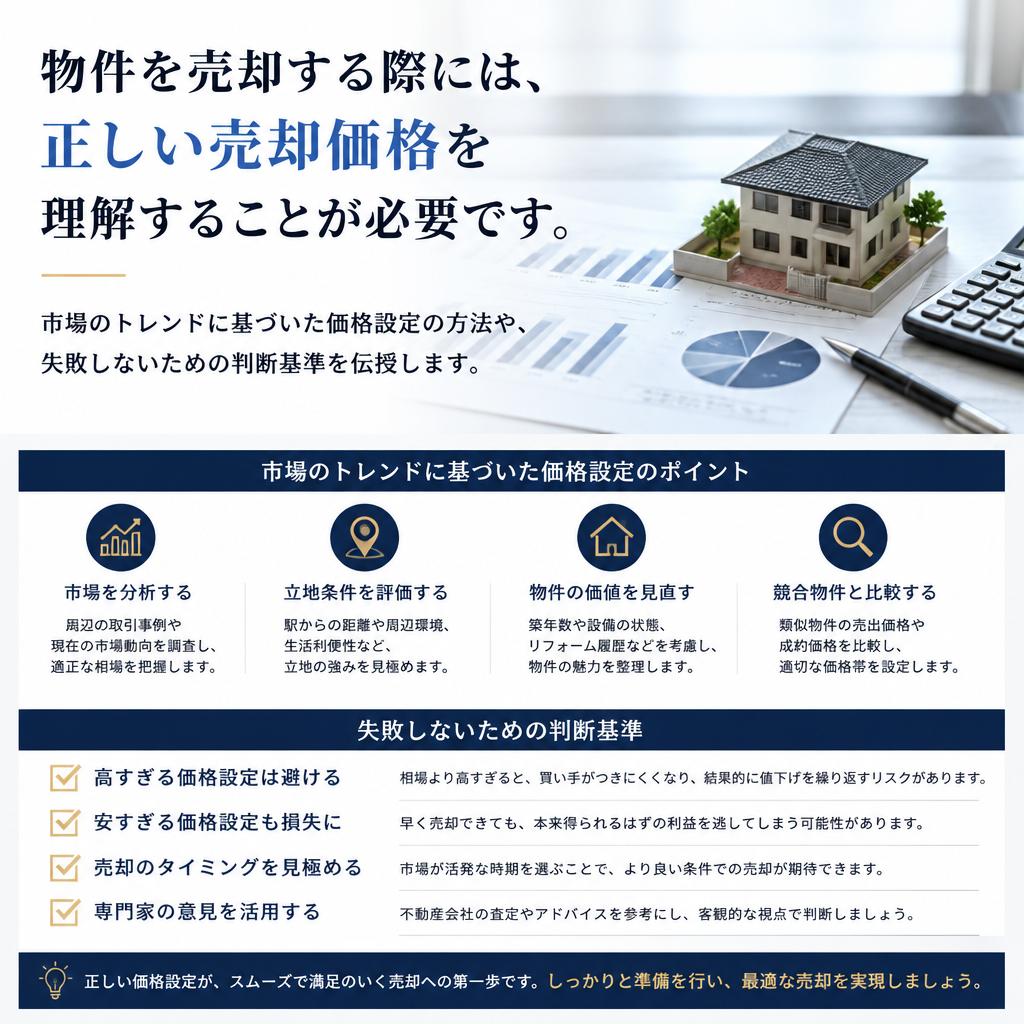 正しい売却価格の判断基準