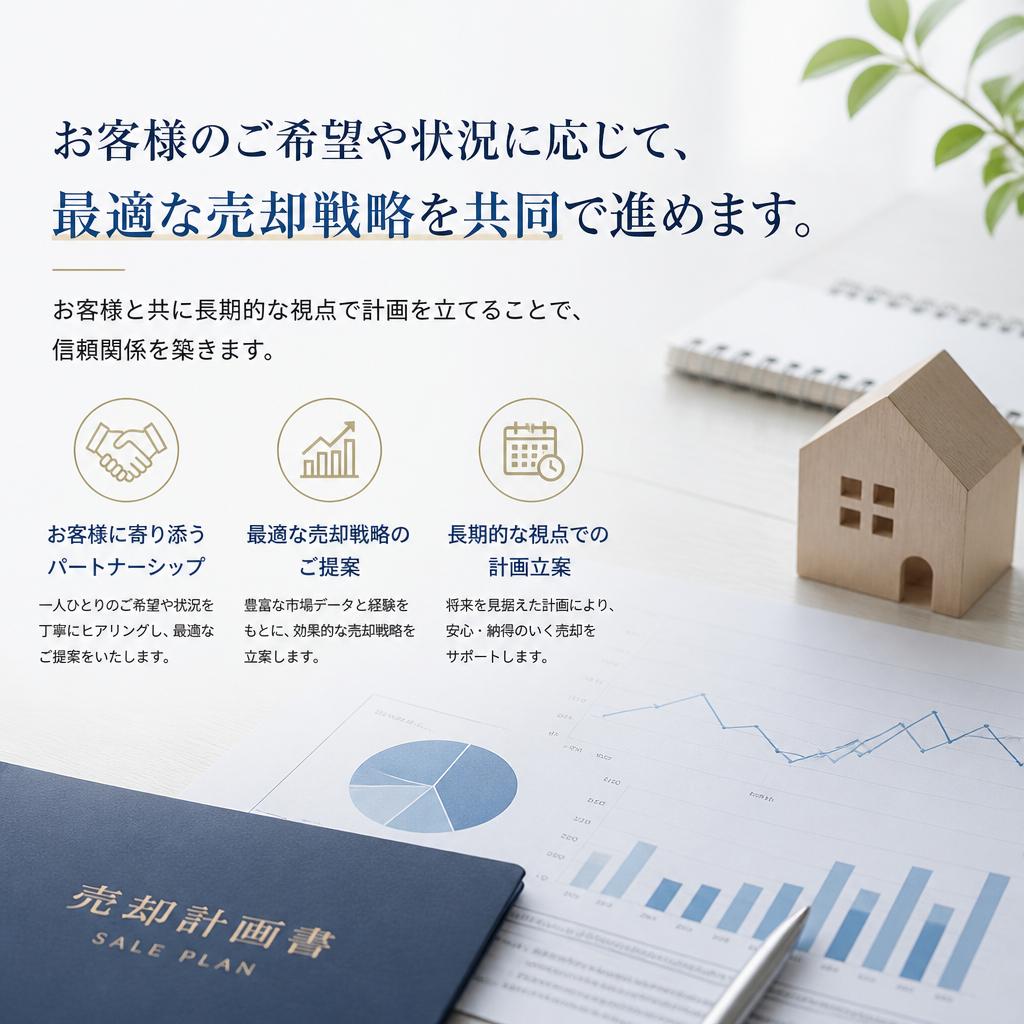 二人三脚で進める売却戦略