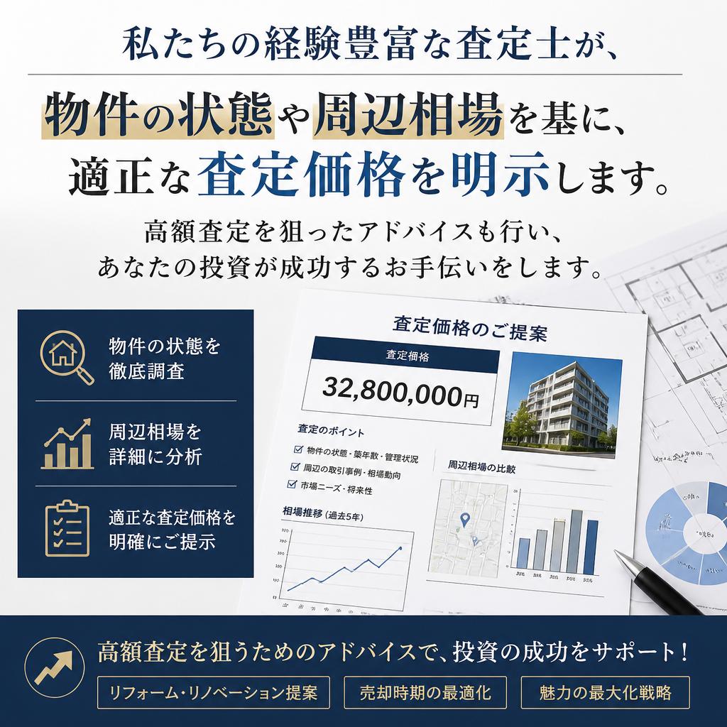 物件の価値を見極める不動産査定