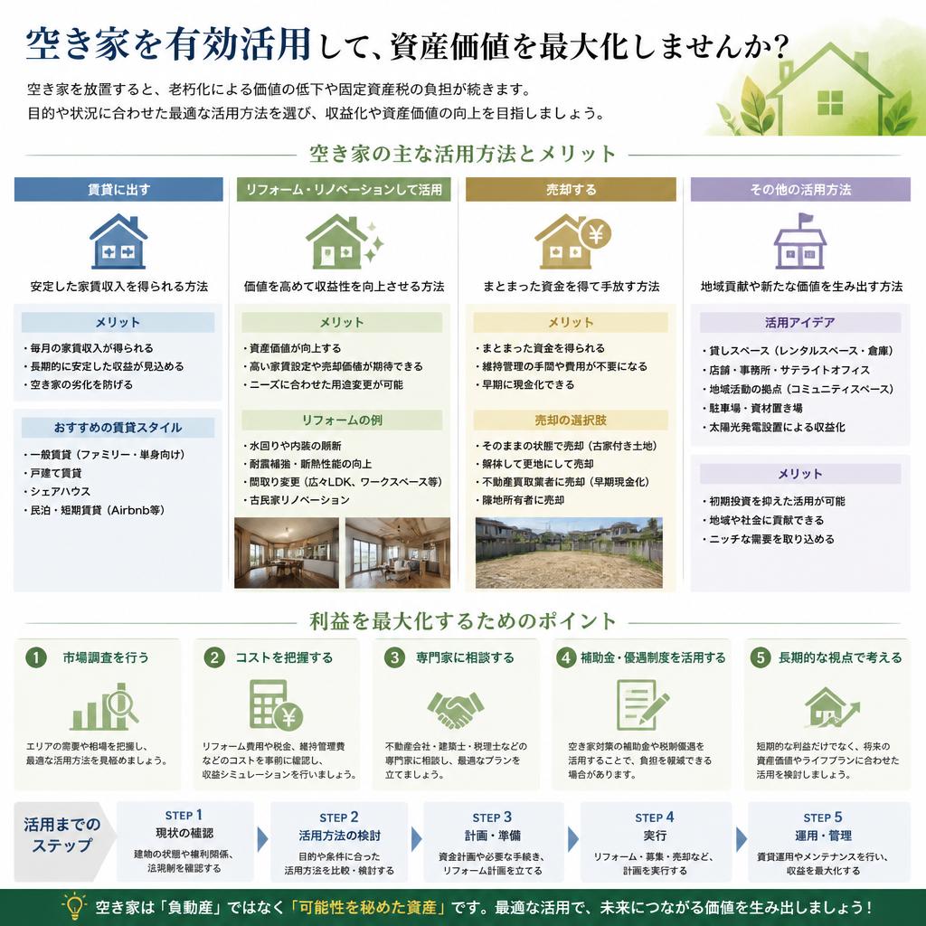 あなたの空き家をどう活用する？