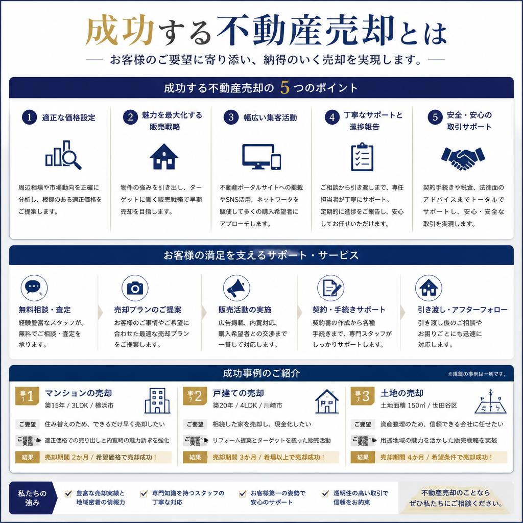 満足度アップのポイント