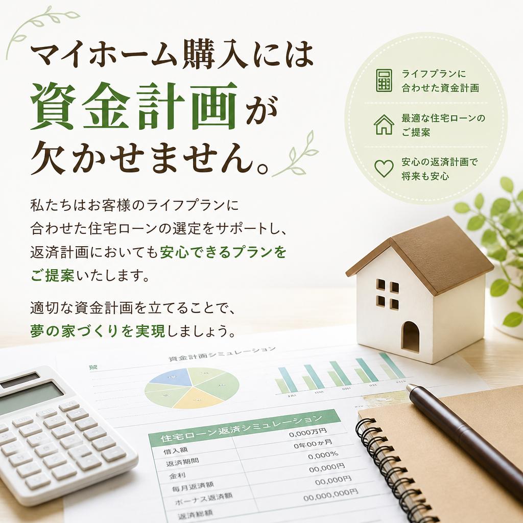 安心の住宅ローンプランを提供