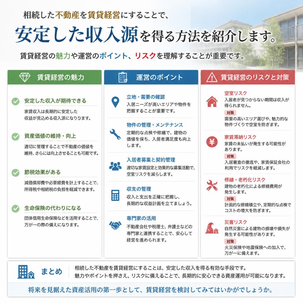 賃貸経営で得られるメリット