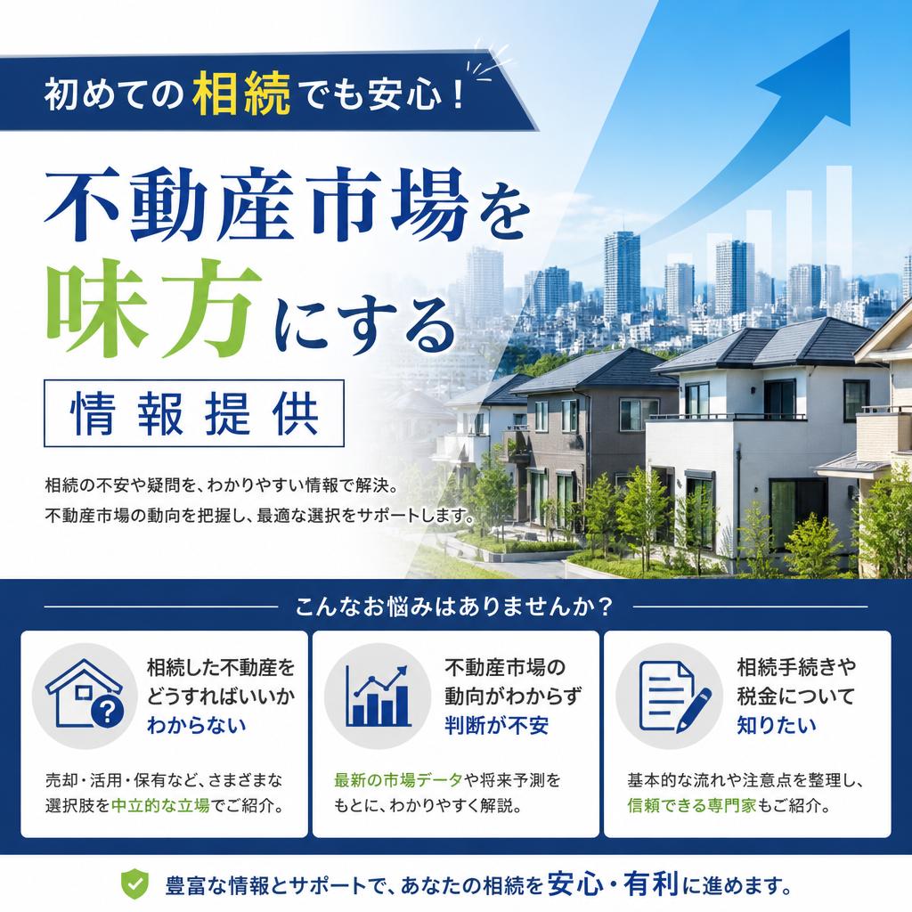 初めての相続でも安心！不動産市場を味方にする情報提供