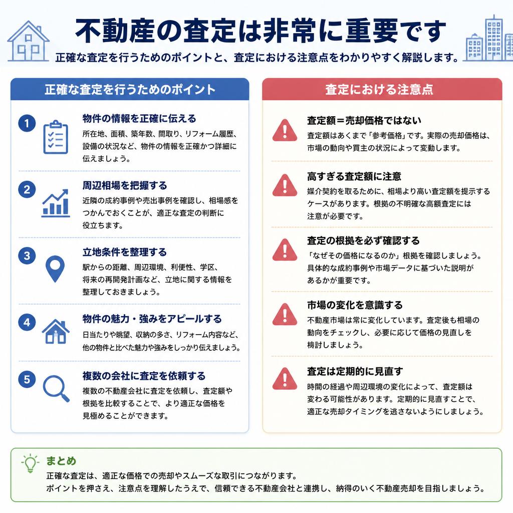 査定のポイントと注意点