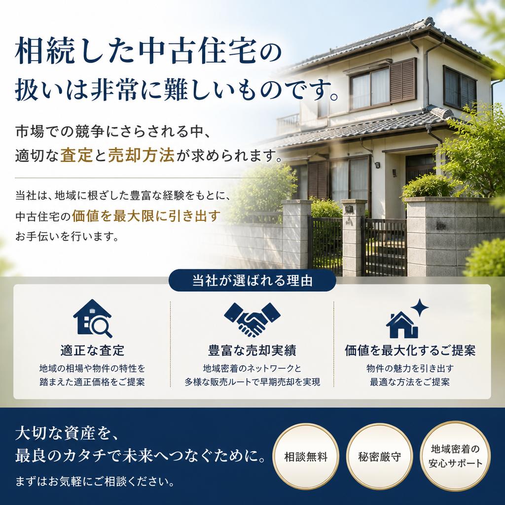 中古住宅の売却支援