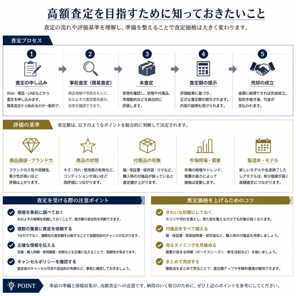 高額査定を実現するためのポイント