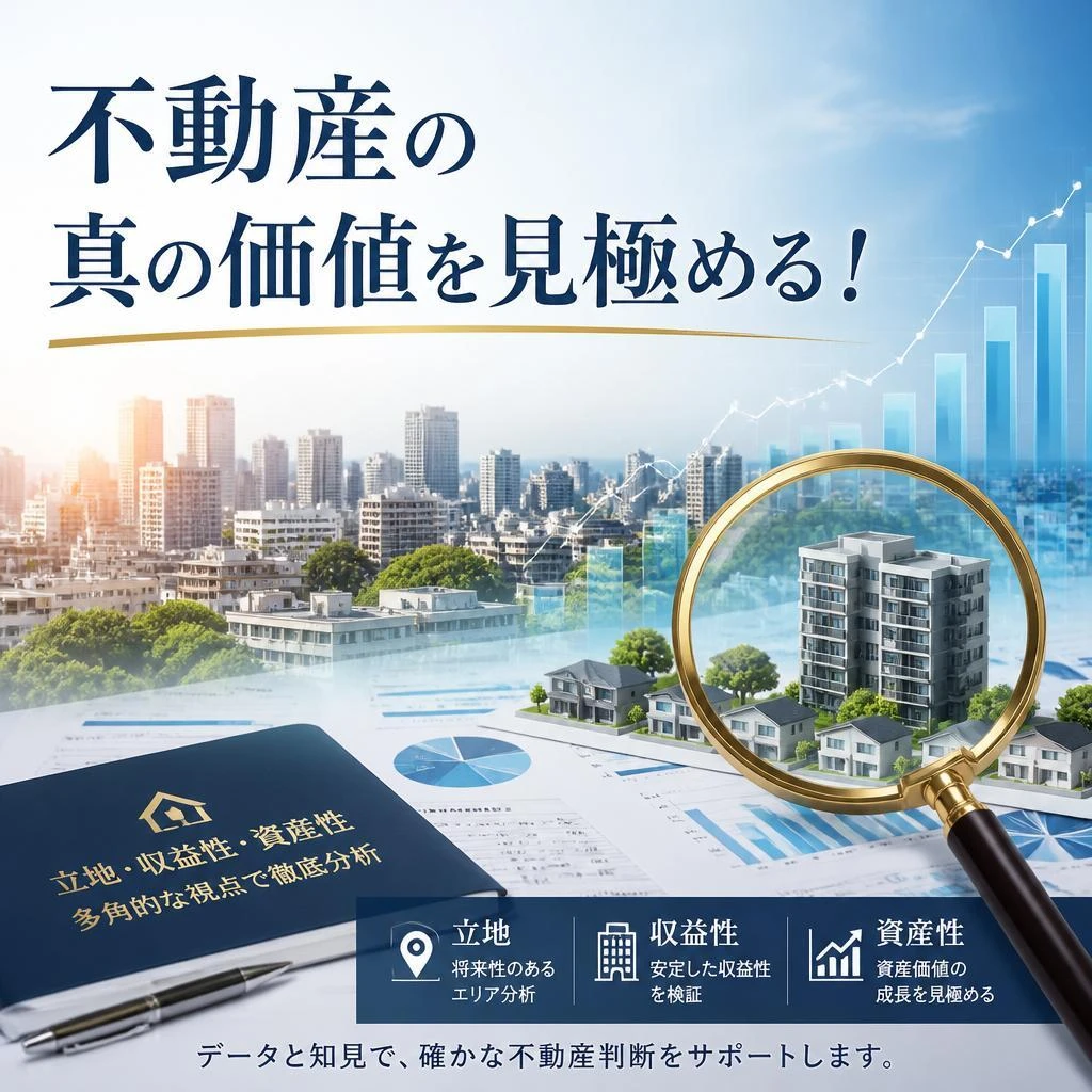 不動産の真の価値を見極める！