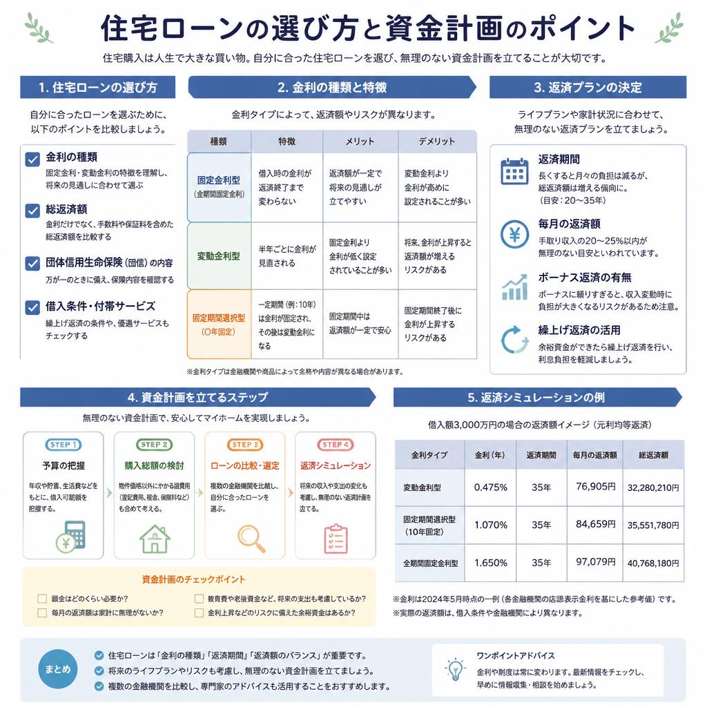 住宅ローンを賢く選ぶための知識
