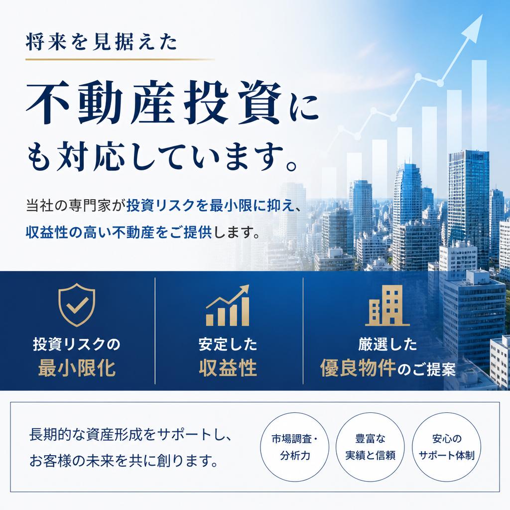 不動産投資で資産形成をサポート