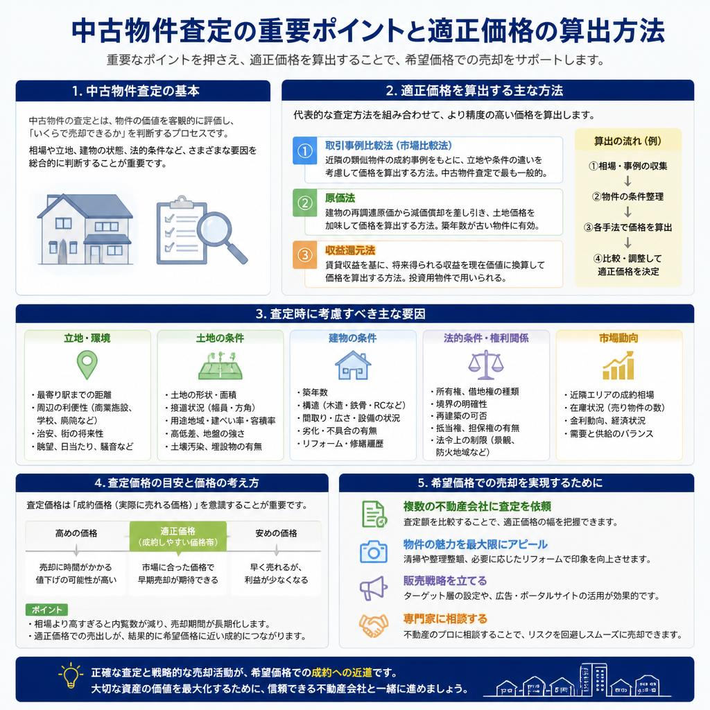 2. 高額売却のための中古物件査定のポイント