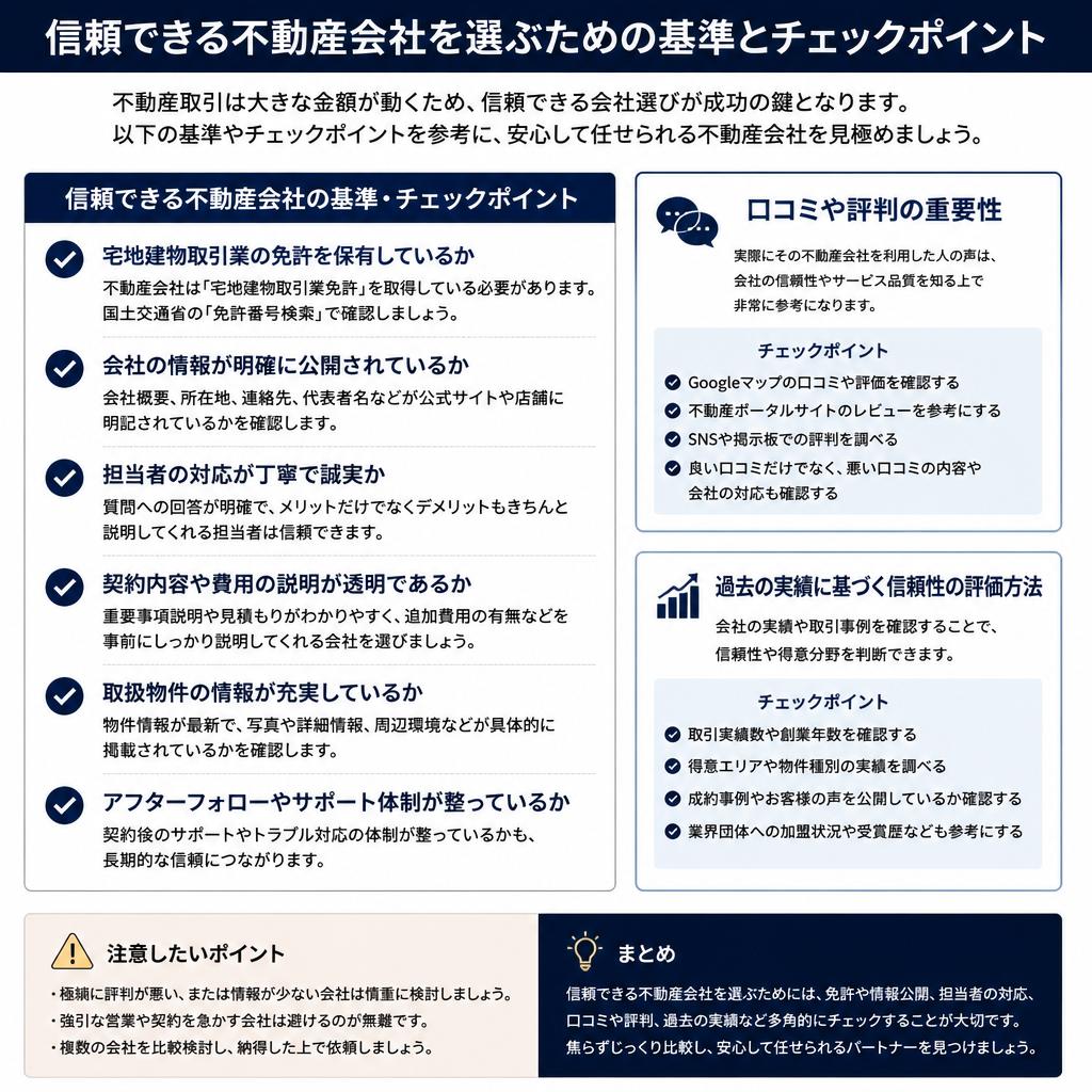 3. 不動産会社の信頼性を見極める