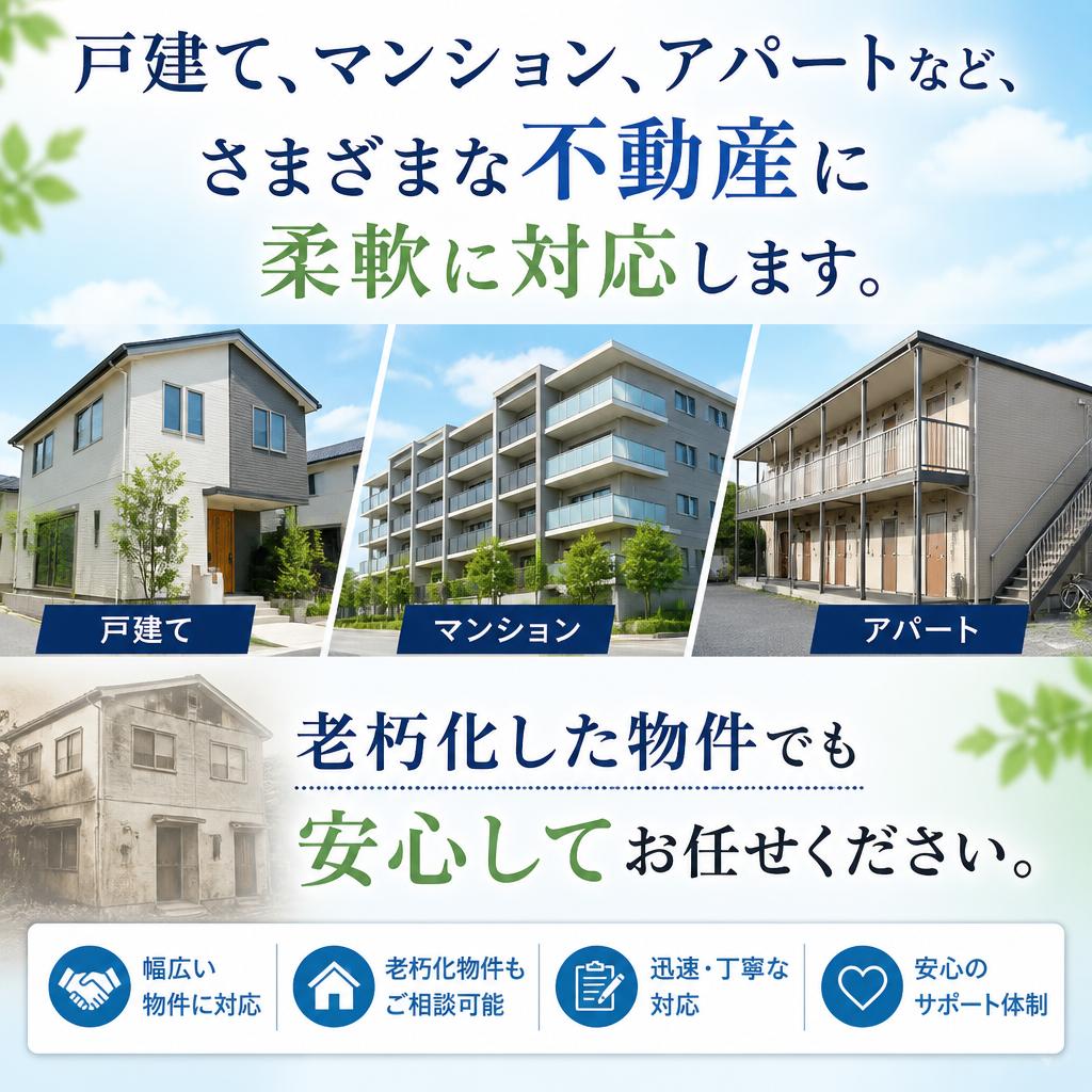 4. 多様な物件に対応