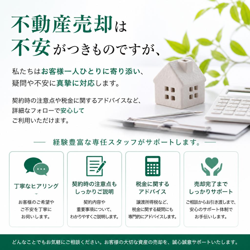 お客様の不安を解消するサポート体制