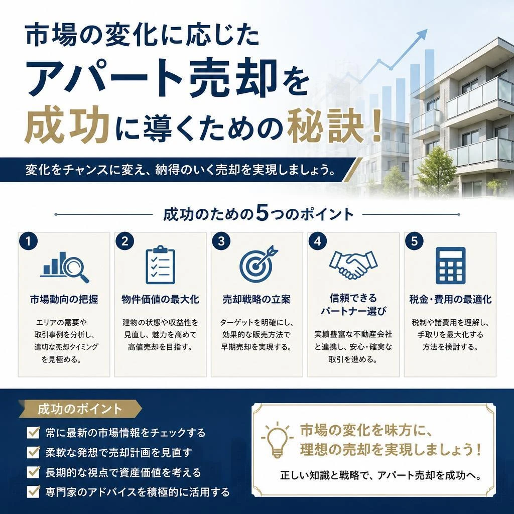 市場の変化に応じたアパート売却を成功に導くための秘訣！