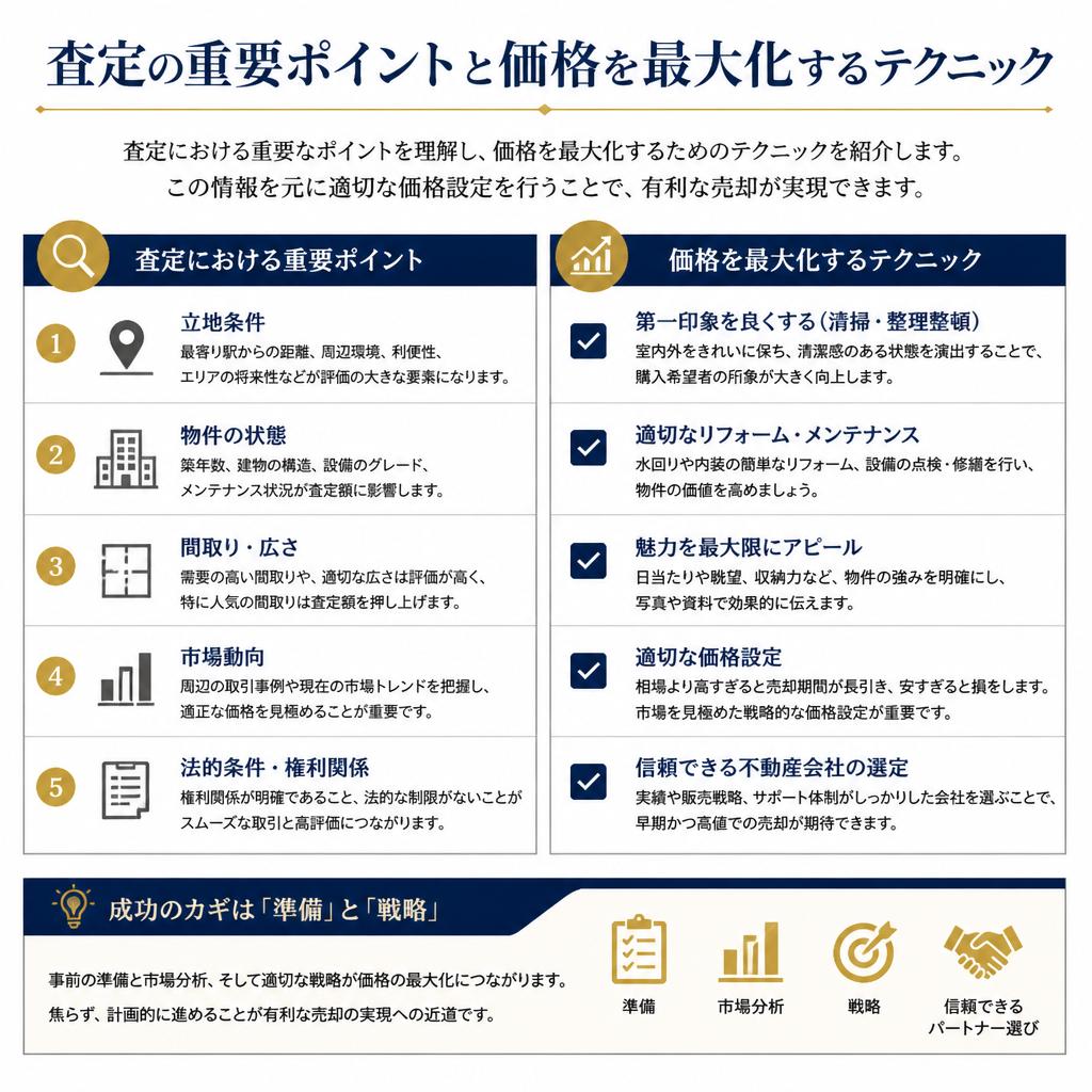 4. 査定のポイントとコツ：価格を最大化する方法