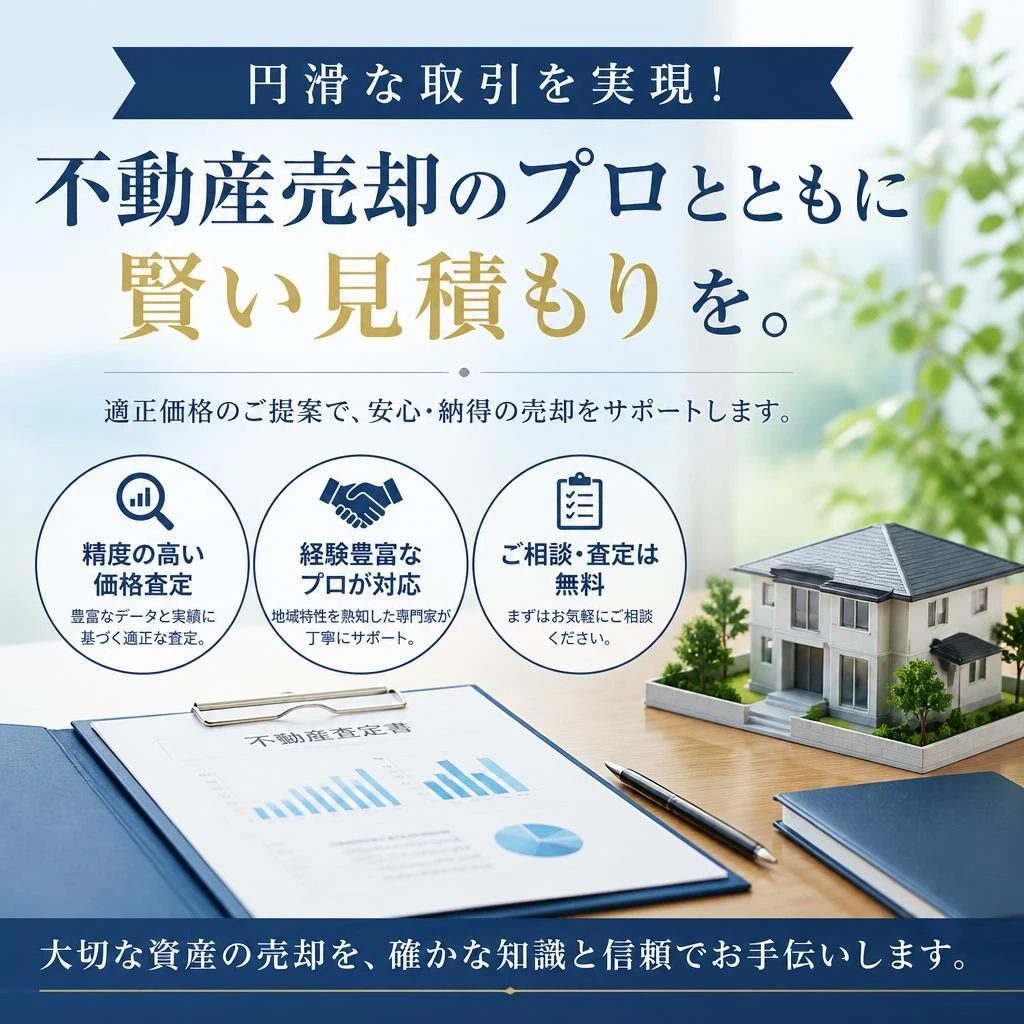 円滑な取引を実現！不動産売却のプロとともに賢い見積もりを。