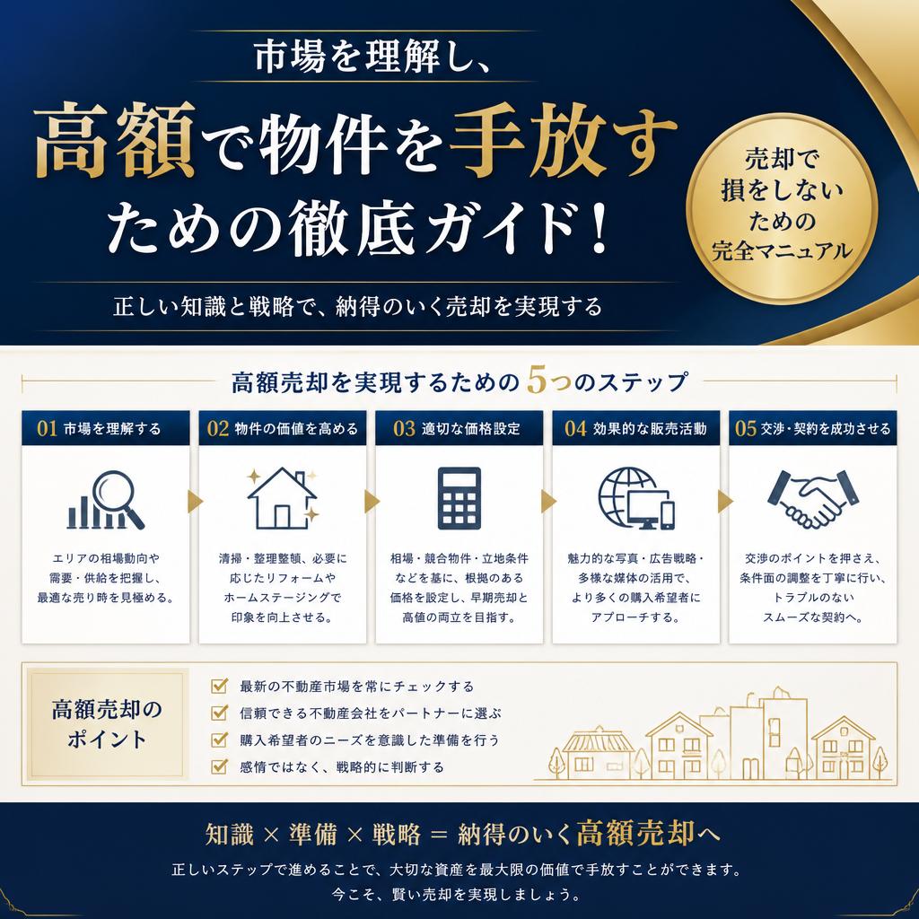 市場を理解し、高額で物件を手放すための徹底ガイド！