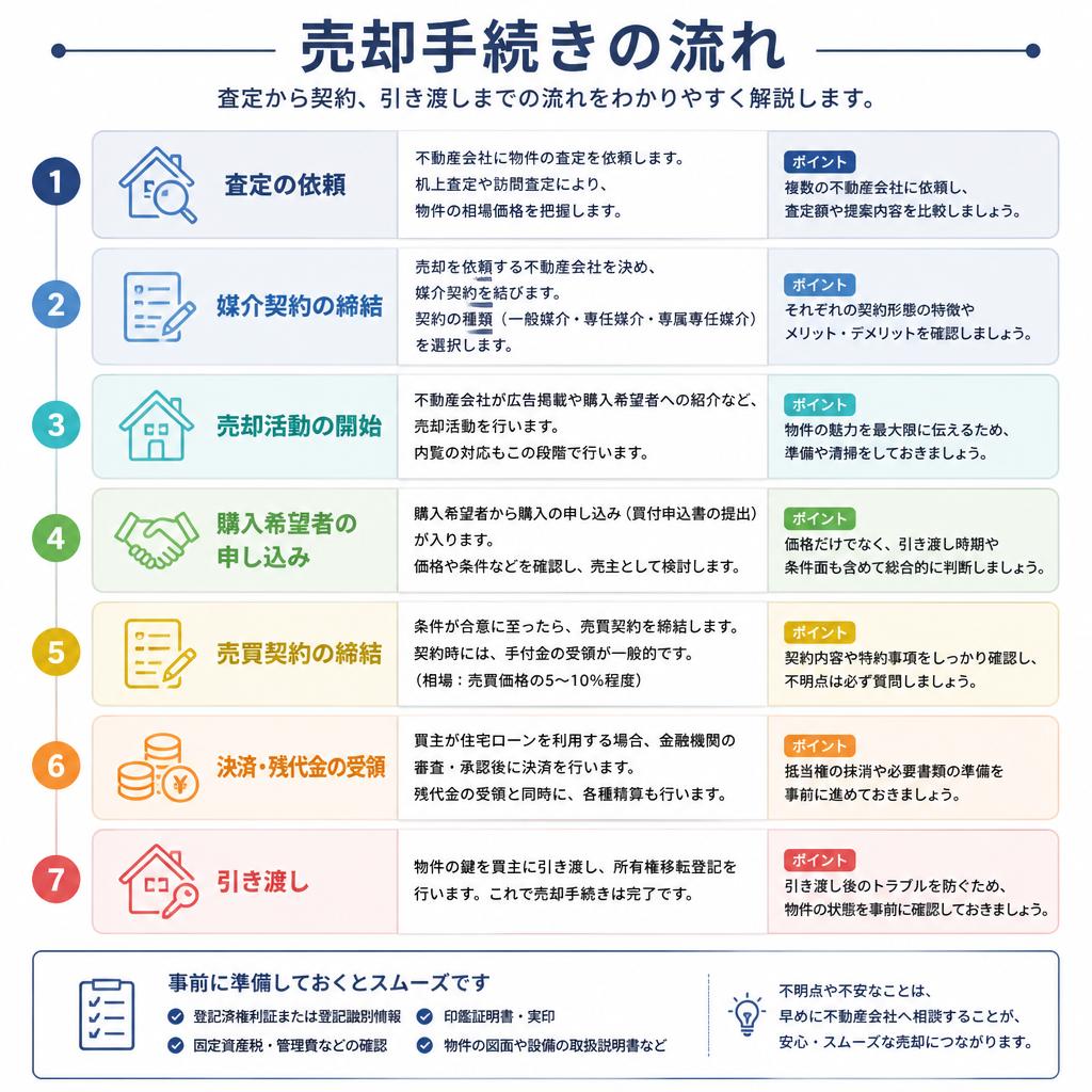スムーズな売却手続きの流れ