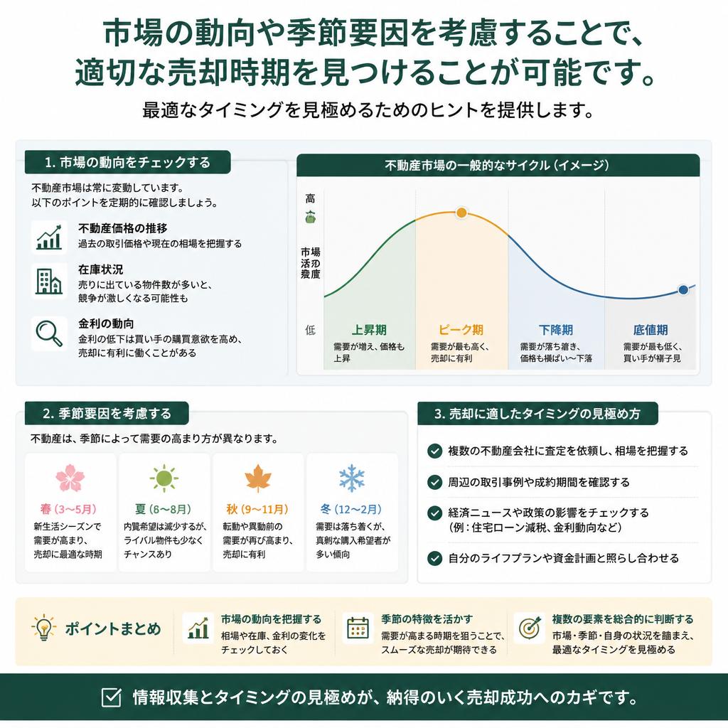 売却のタイミングを見極める