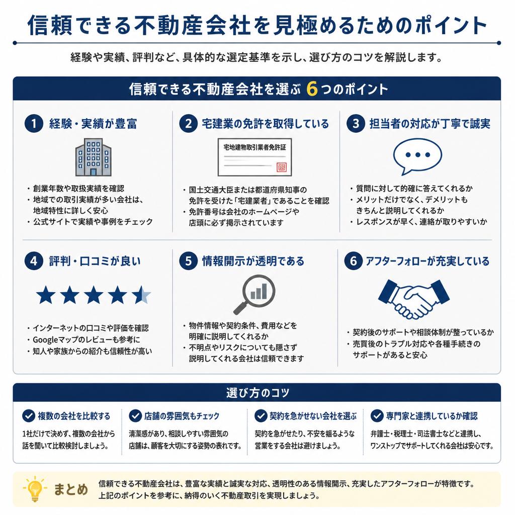 不動産会社選びのポイント