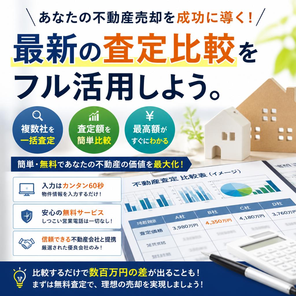 あなたの不動産売却を成功に導く！最新の査定比較をフル活用しよう。