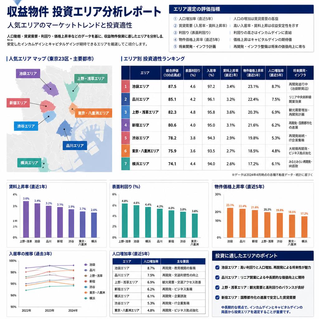 収益物件と人気エリアの動向