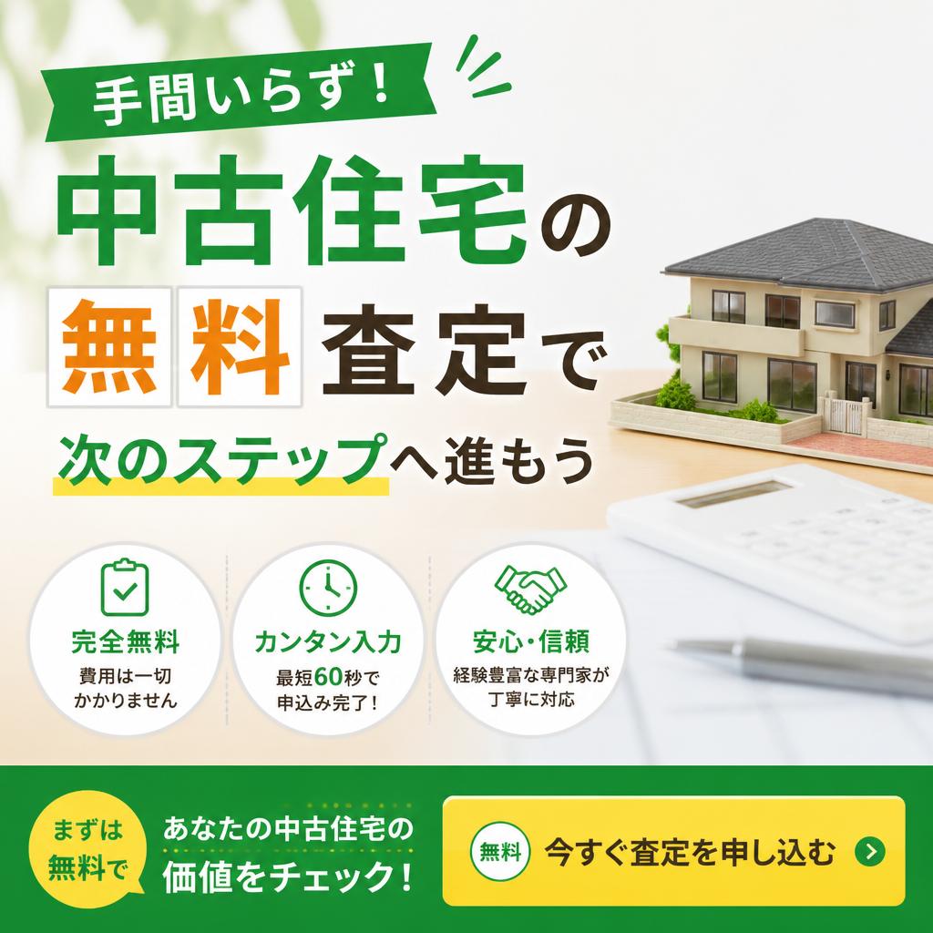 手間いらず！中古住宅の無料査定で次のステップへ進もう