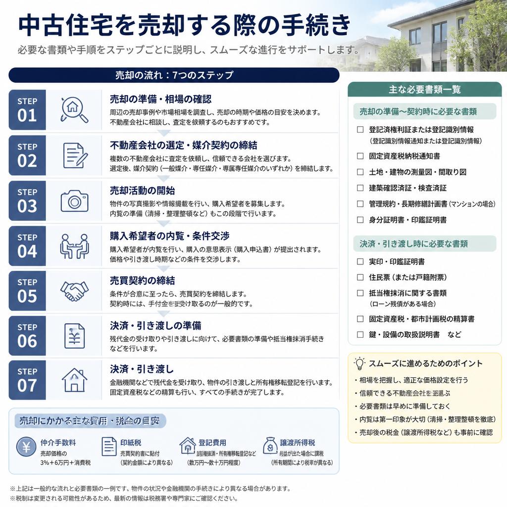 中古住宅手続きの流れ