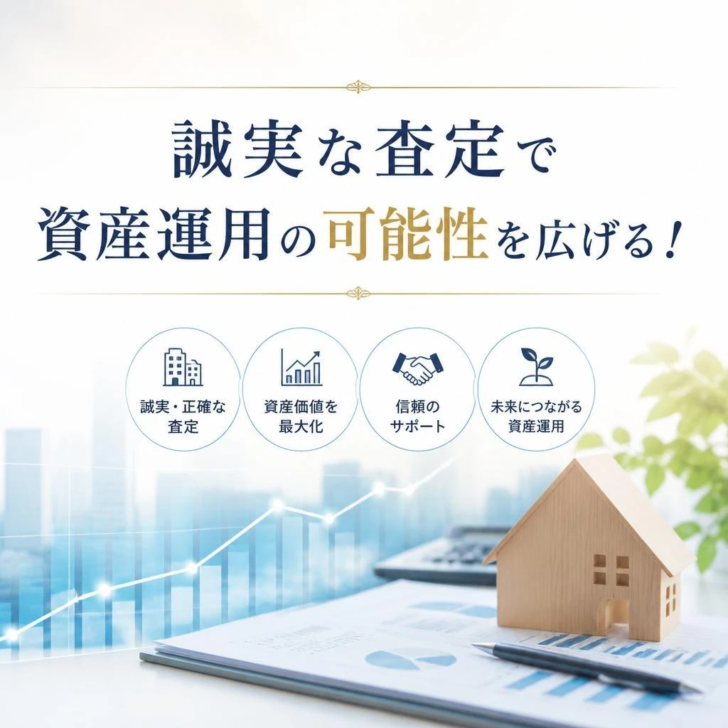 誠実な査定で資産運用の可能性を広げる！