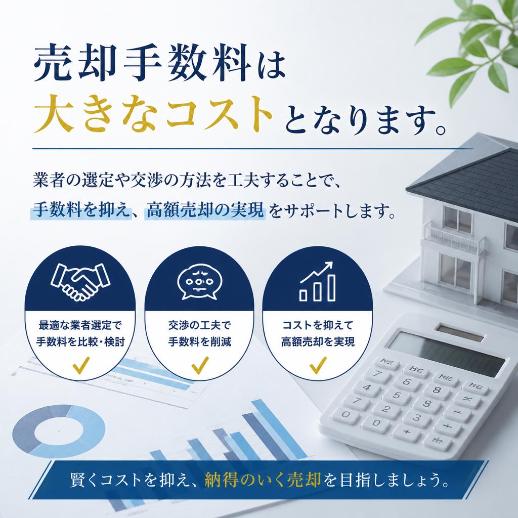売却手数料を抑えるための工夫
