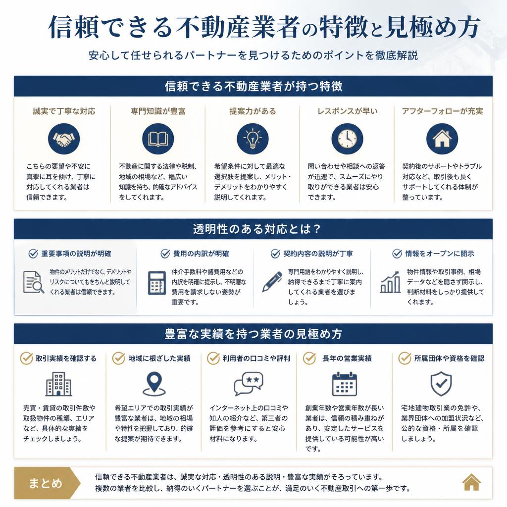安心をもたらす業者の特徴
