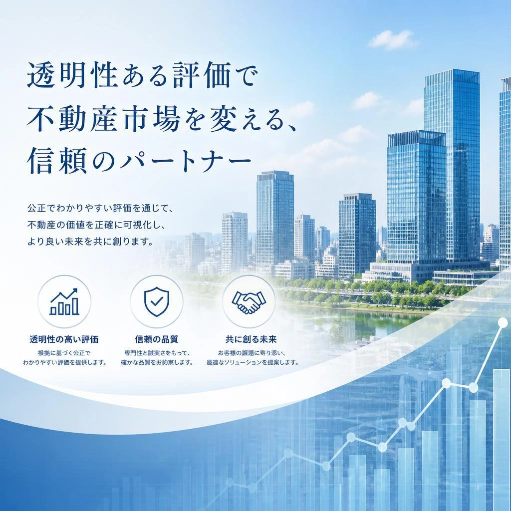 透明性ある評価で不動産市場を変える、信頼のパートナー
