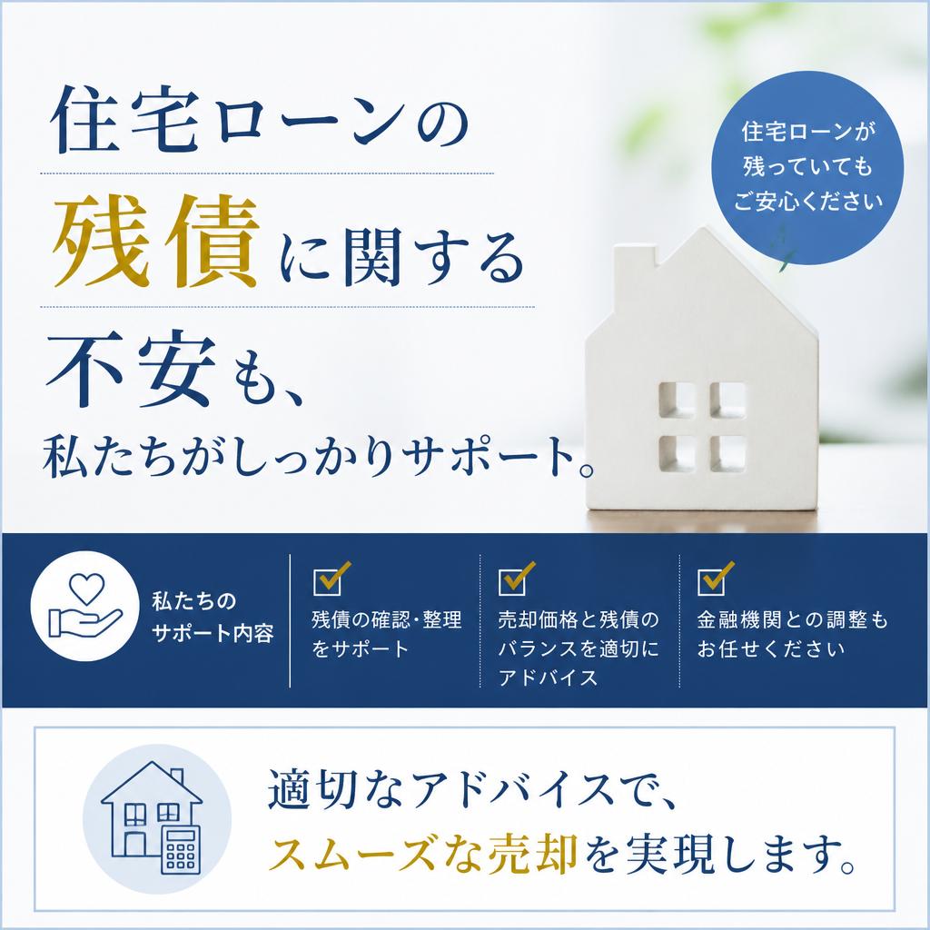 住宅ローンの知識を活かした売却サポート