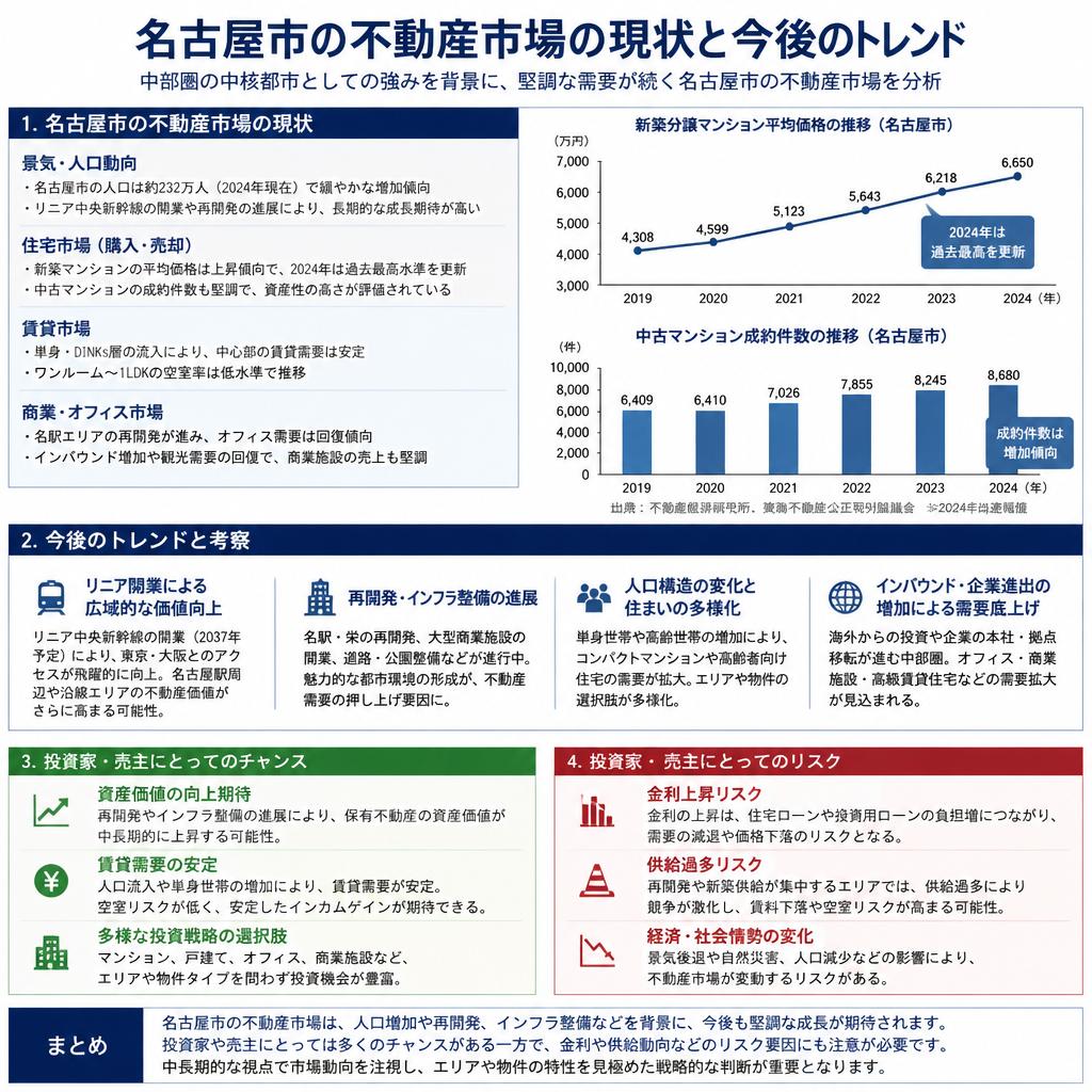 名古屋市の不動産市場の現状とトレンド