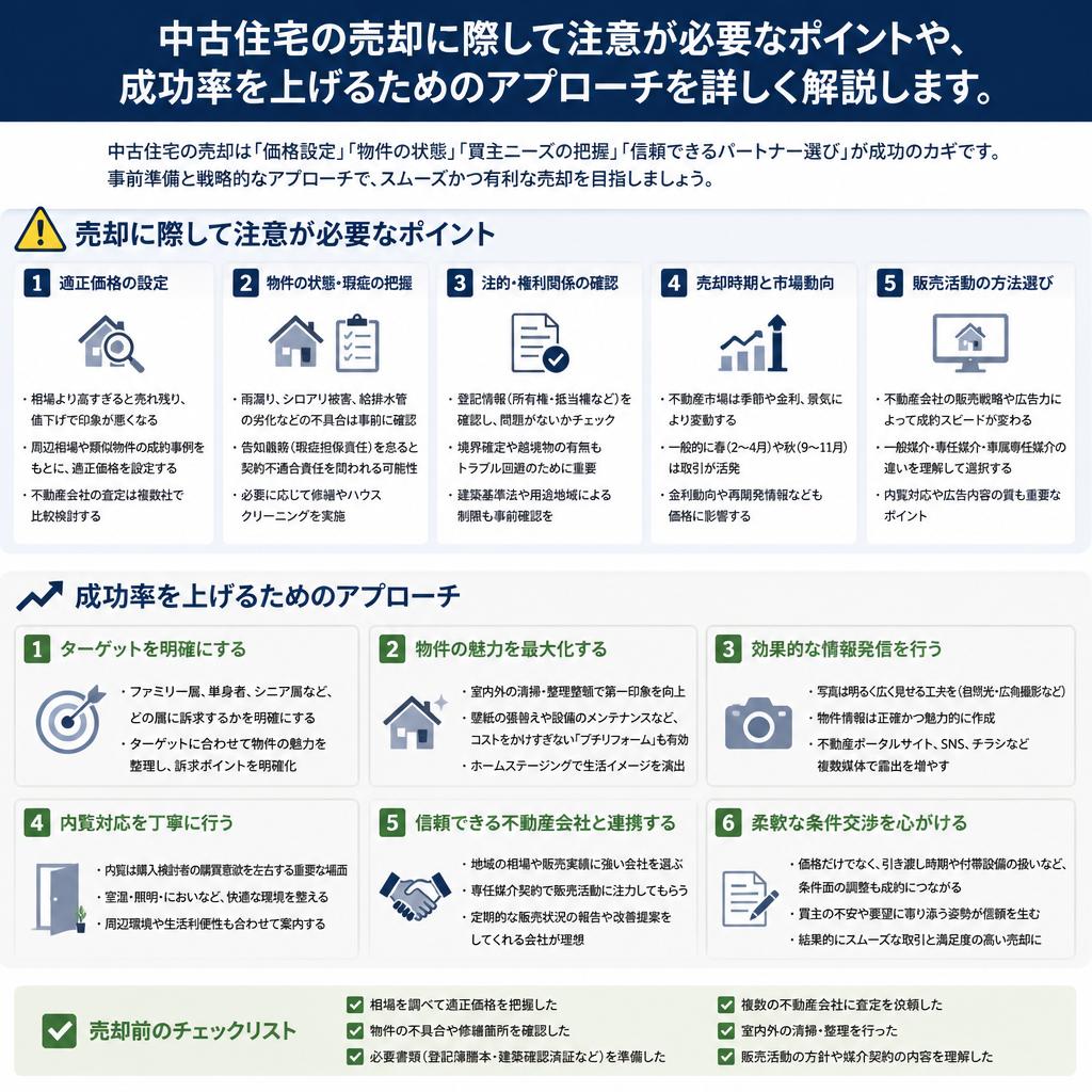 中古住宅を高額で売却する方法