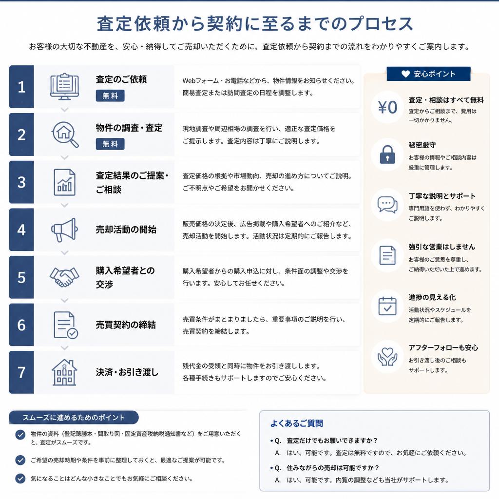 相談から契約までの流れ